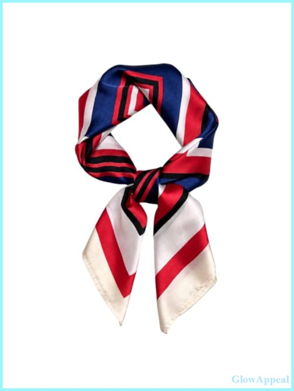Square Scarf 100% Polyester Hair Wrapping Neck Scarf Bag Accessory 27.5 Inch